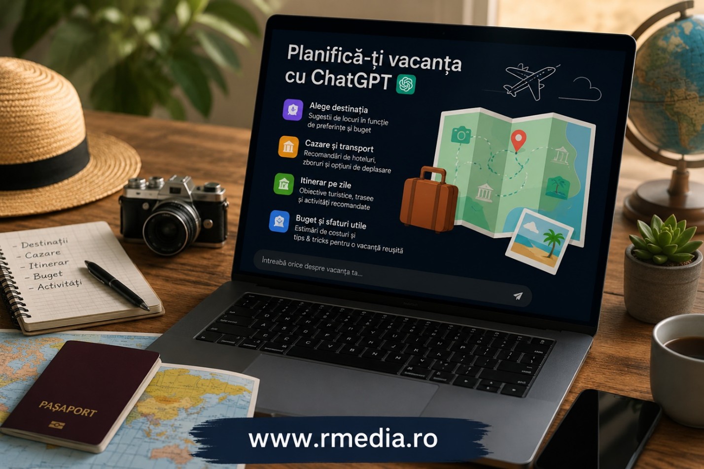 Cum folosești ChatGPT pentru a planifica o vacanță fără să pierzi timpul chat gpt vacanta