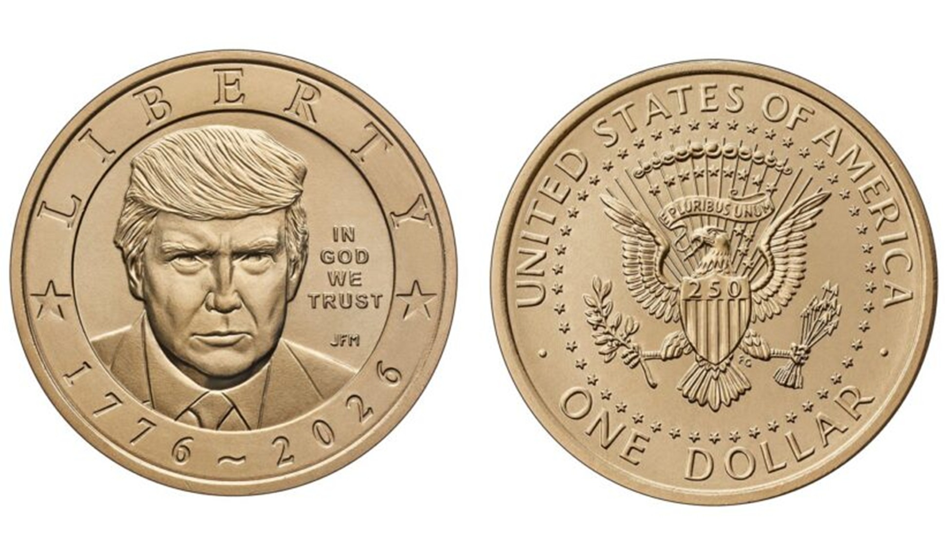 SUA lansează moneda de 1 dolar cu chipul lui Trump - la 250 de ani de independență sua moneda trump