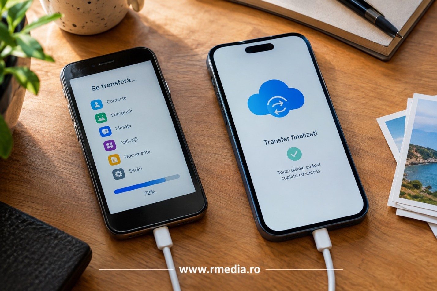 Cum transferi datele de pe un telefon vechi pe unul nou fără să pierzi fotografiile și contactele transfer date