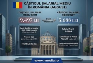 salariu mediu brut august 2026